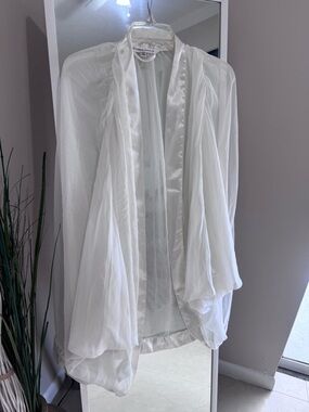 Victoria’s Secret White Sheer Lingerie Robe Babydoll Dress
